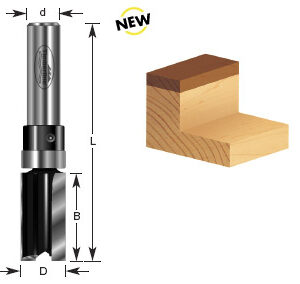 BROCA RECTA 2 FILOS C/BALERO EN VASTAGO 3/4 X 1" X 1/2""