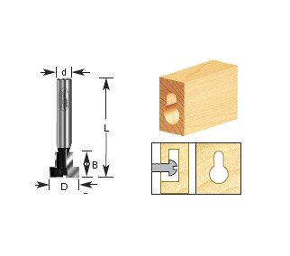 BROCA OJO CERRADURA 3/8 X 3/8" X 1/4""