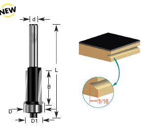 BROCA RECTA C/BALERO V-GROOVE 1/2 X 1" X 1/4""