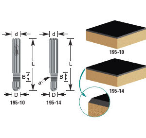 BROCA P/BISELAR RECTO 1/4 X 1/4" X 1/4""