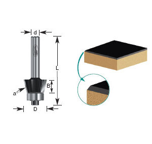 BROCA P/BISELAR 15? C/BALERO 5/8 X 7/16" X 1/4""
