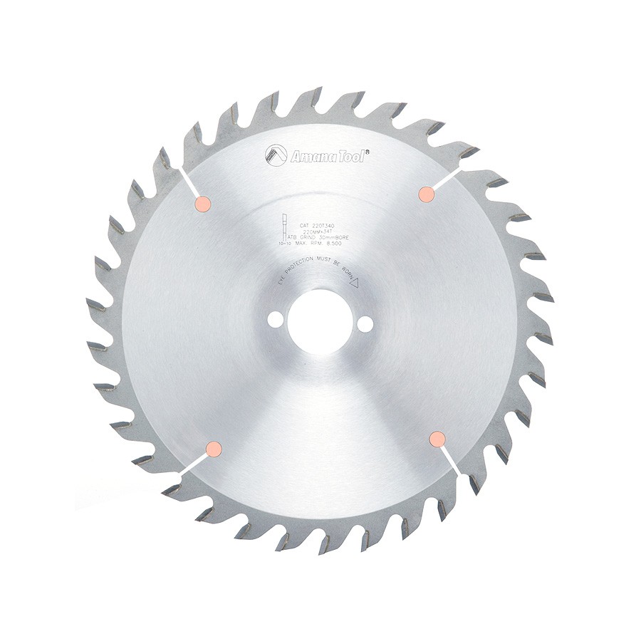 DISCO 220MM CON 34 DIENTES ATB 30MM HOLZ-HER MULTIUSOS