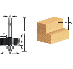 BROCA REBAJADORA 1-1/4 X 1/2 C/BALERO"