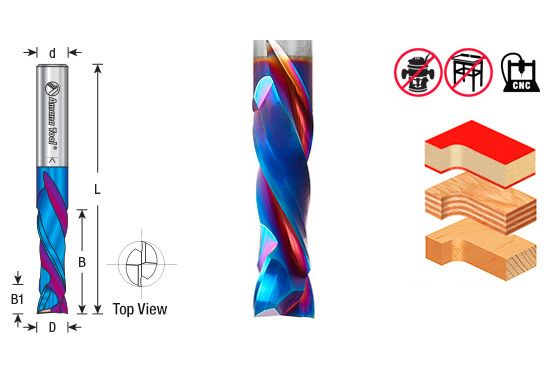 BROCA CARBURO SOLIDO COMPRESION 12 X 35 X 12 SPEKTRA - Image 4