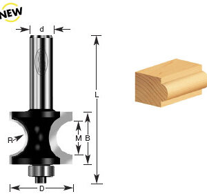 BROCA P/BORDE SEMICIRCULAR C/BALERO 1-3/8 X 1/2"