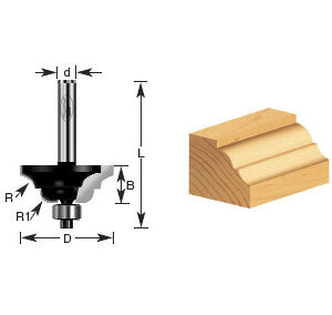 BROCA MOLDURA C/BALERO 1-1/4 X 1/4"