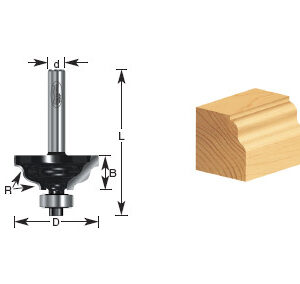 BROCA MOLDURA C/BALERO 1-1/4 X 1/4"