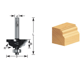 BROCA MOLDURA C/BALERO 1-1/4 X 1/4"