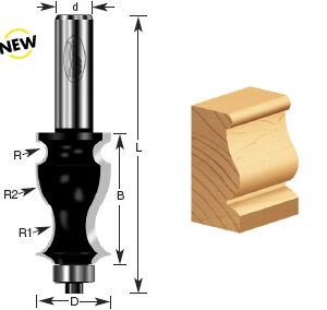 BROCA MOLDURA T/ARQUITECTONICA 1 X 1/2"
