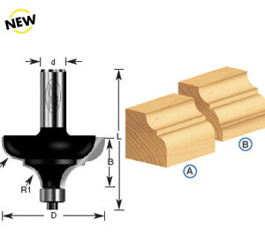 BROCA MOLDURA C/BALERO 1-1/8 X 1/4"