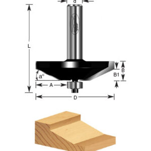 BROCA P/MOLDURA DE PUERTA 3-3/8 X 1/2 C/BALERO"