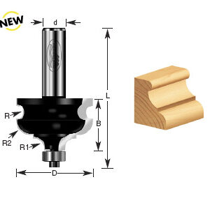 BROCA MOLDURA 1-5/8 X 1/2 C/BALERO"