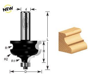 BROCA MOLDURA 1-5/8 X 1/2 C/BALERO"