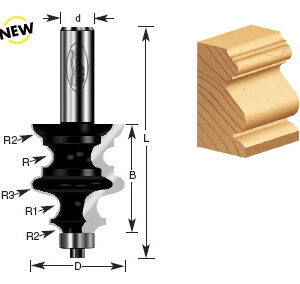 BROCA MOLDURA T/ARQUITECTONICA 1-3/8 X 1/2"