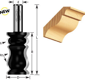 BROCA MOLDURA T/CORNISA 1-1/4 X 1/2"