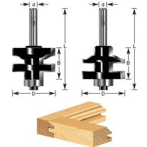 JGO.2 BROCAAS P/MOLDURA Y RIEL 1-3/8X1/4 C/BALERO"