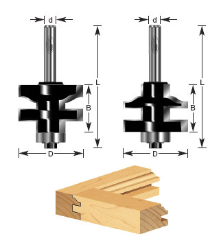 JGO.2 BROCAAS P/MOLDURA Y RIEL 1-3/8X1/4 C/BALERO"