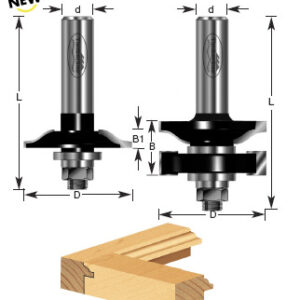 JGO.2 BROCAS P/MOLDURA Y RIEL 1-5/8 X 1/2 C/BALERO"
