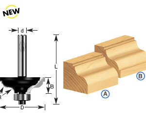 BROCA MOLDURA C/BALERO 1-3/8 X 1/4"