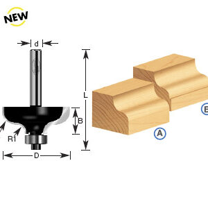 BROCA MOLDURA C/BALERO 1-1/8 X 1/2"