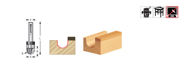 BROCA 2 FILOS TIPO U MADERA 1/2 X 3/8 X 1/4 - Image 3