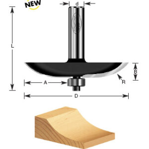 BROCA P/MOLDURA DE PUERTA 1-7/16 X 1/2" CON BALERO"