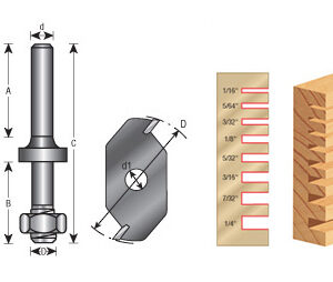 RANURADOR 2 FILOS CON BALERO 1-7/8 X 1/2 X 3/16