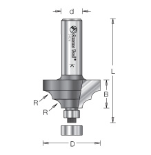 BROCA PARA MOLDURA 1-1/8 X 1/4 X 1/2