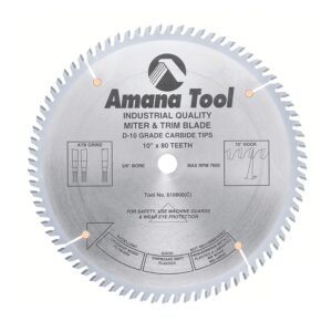 DISCO 10 CON 80 DIENTES ATB 5/8" PARA RECORTAR MADERA"