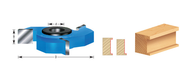 FRESA RECTA DE CARB. 1-3/8 X 1/4" x 3/4"" - Image 3