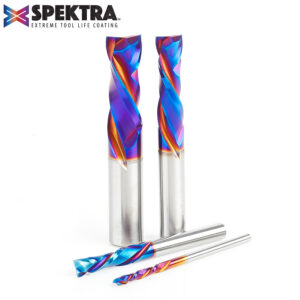 JUEGO DE 4 BROCAS COMPRESION SPEKTRA CNC AMS-181-K