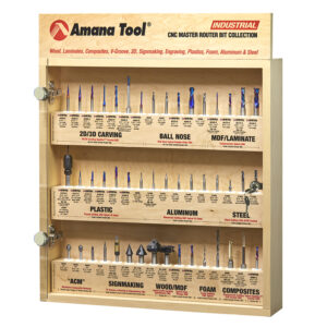 COLECCION DE BROCAS PARA CNC CON 57 PIEZAS Y EXHIBIDOR
