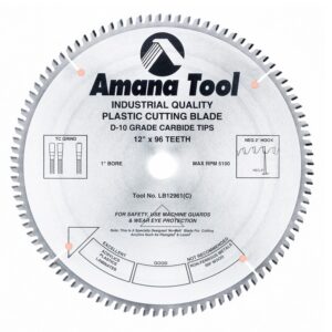 DISCO 12 CON 96 DIENTES MTC 1" PARA PLASTICO Y ACRILICO"