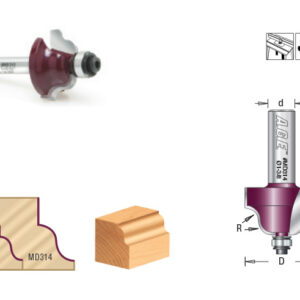 BROCA MOL.ROMANA 2 FILOS B.PUNTA 1 X 15/32 X 1/4"