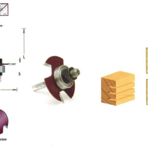 BROCA RANURADORA 1-7/8 X 1/2 X 1/4 ANCHO 1/16""