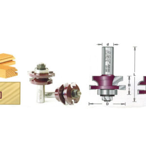 KIT 2 ZAS. BROCAS P/PUERTAS GABINETE 1-5/8 X 1 X 1/2"