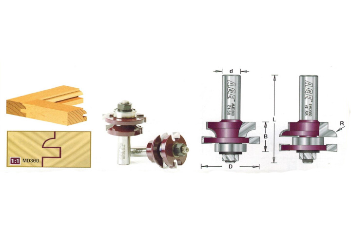 KIT 2 ZAS. BROCAS P/PUERTAS GABINETE 1-5/8 X 1 X 1/2"