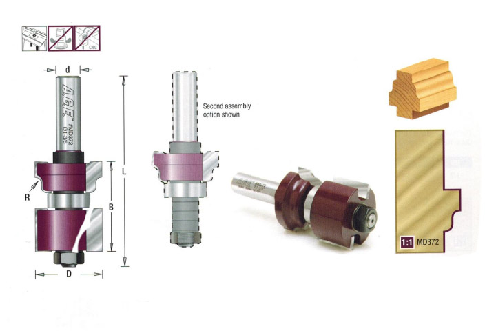 BROCA REVERS. P/VENTANA B.EN MEDIO 1-3/8 X 1-13/16 X 1/2"
