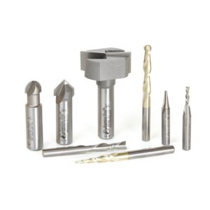 JUEGO 8 BROCAS PARA CNC