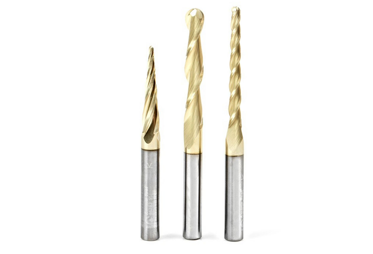 JGO.BROCAS CONICAS CNC 2 Y 3D. 3 PZAS.