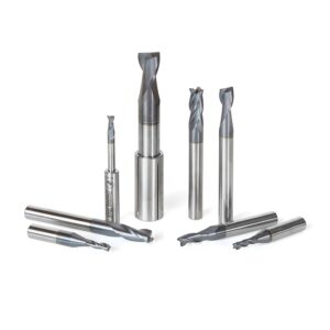JUEGO DE 8 BROCAS PARA CNC 1/8, 1/4 Y 3/8
