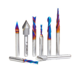 JUEGO DE 8 BROCAS USOS GENERALES CNC 1/4"