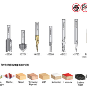 JUEGO DE 18 BROCAS PARA CNC 1/8 AMS-173