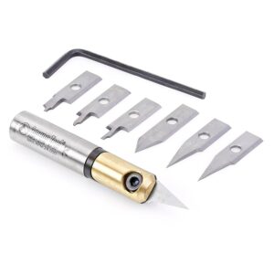 KIT INSERTOS CNC EN CARBURO P/GRABADO 8 PZAS