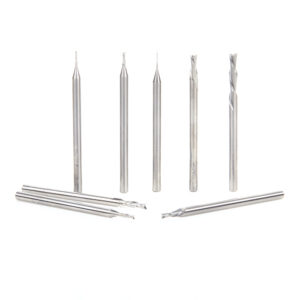 Juego de 8 Brocas CNC espiral 1/8" up-cut AMS-212