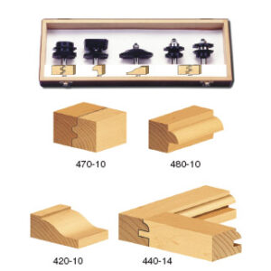 JGO.BROCAS FRESA P/PUERTAS GABINETES 5 PZ. 1/2"
